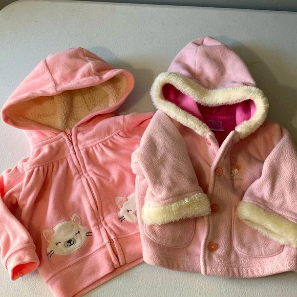 LCarters Litle Girls jackets 6-9 months - Picture 1 of 8